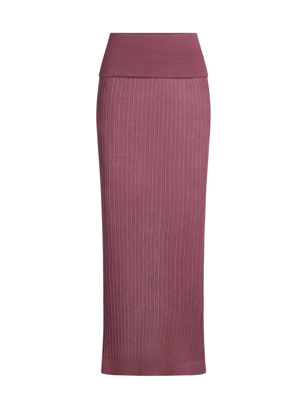 SKIMS Sheer Knit Fold Over Maxi Skirt (Size: L)